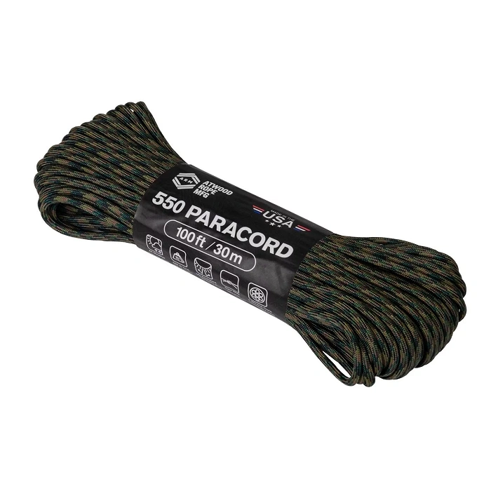 Linka Paracord 550 ATWOOD (4mm/30m) Nylon US WOODLAND