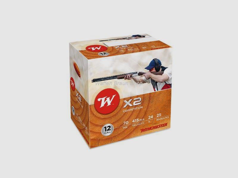 Winchester X2, 12-70, 12mm, 24g, P7.5, 2,4mm, a 25 Stück