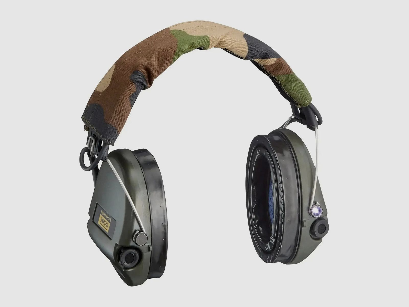 Sordin Active Hearing Protection Supreme Pro-X Gel LED Olive