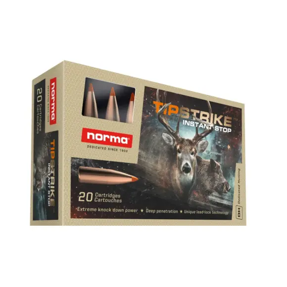 Patronen 308 Win Norma - Tipstrike - 170 grains, Bild 1 von 2