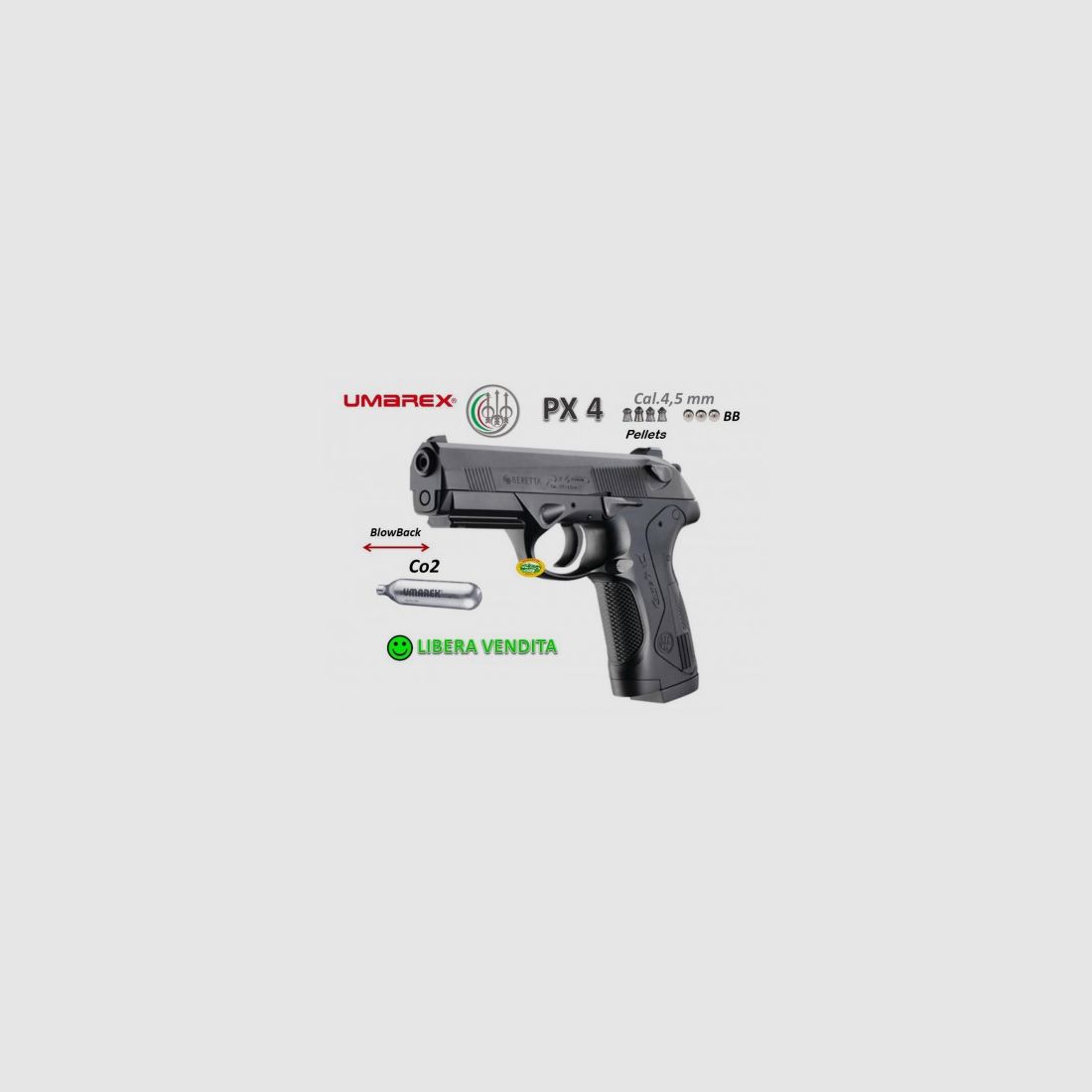 UMAREX BERETTA PX4 CO2 Kal.4,5