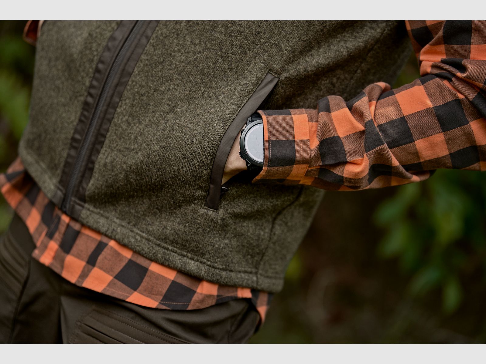Härkila Kalix gilet in pile - Willow Green / Shadow Brown, immagine 4 di 10