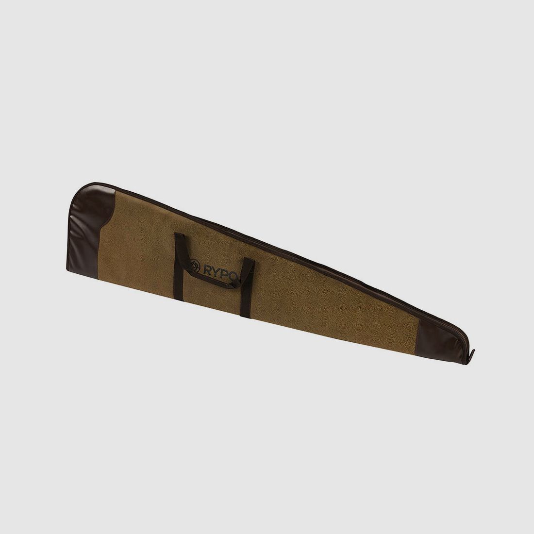 Rifle case with leather trim