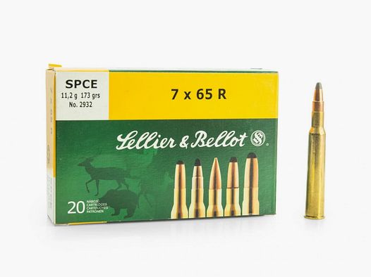 Munitions S&B cal. 7x65R SPCE 11,2 g (boîte de 20 pièces)