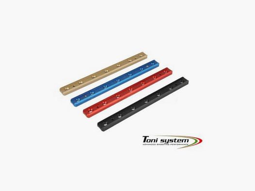 TONI SYSTEM ADCM6N Picatinny-Adapter - Länge 170mm, Abstand - 25mm, Farbe: Orange