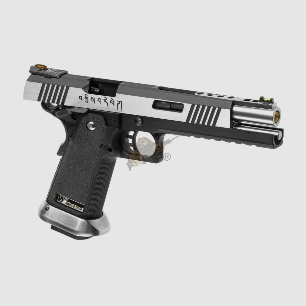WE Hi-Capa 6 Force A Silver Barrel Full Metal GBB -F-