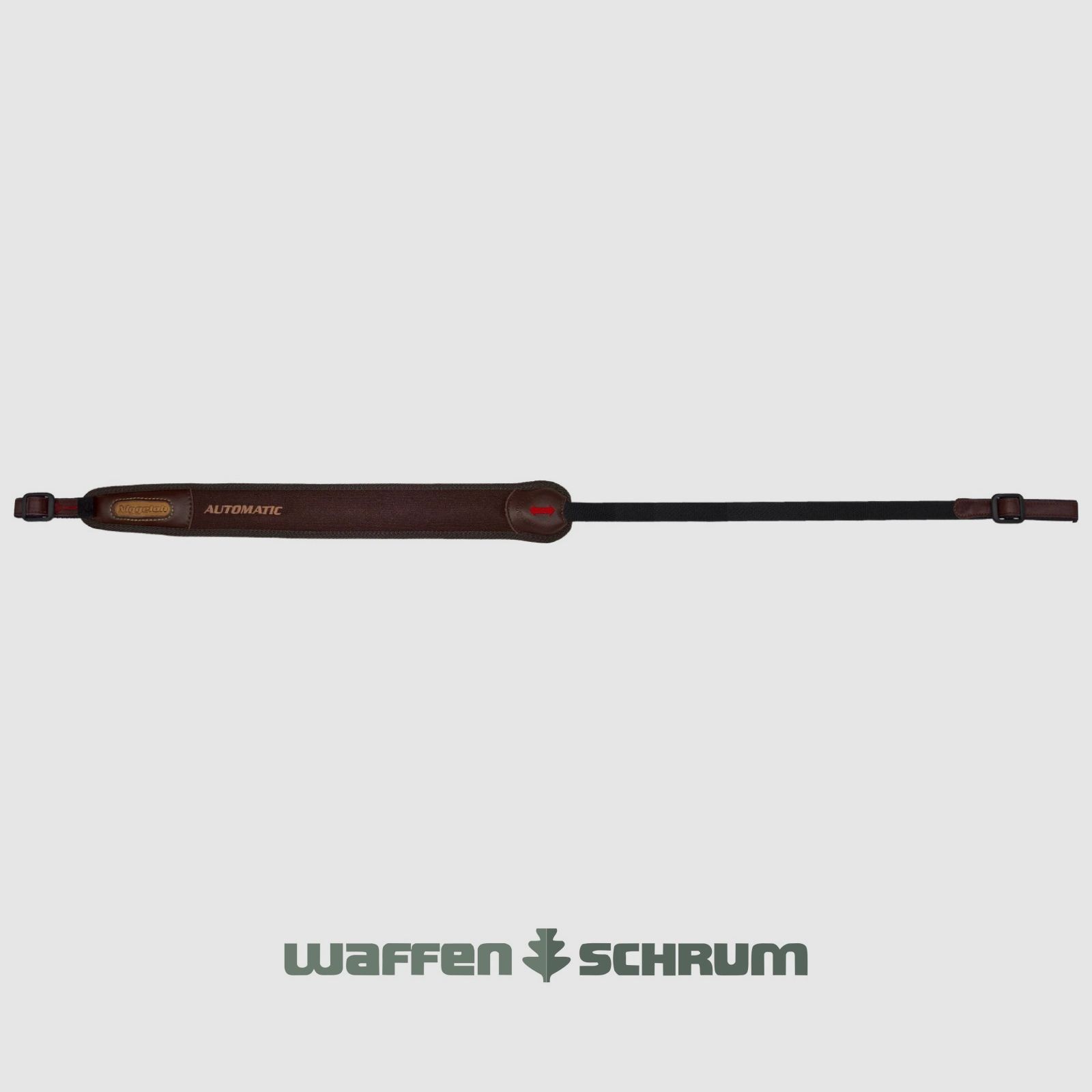 Niggeloh Gewehrriemen Automatic Neopren - Leder - Braun