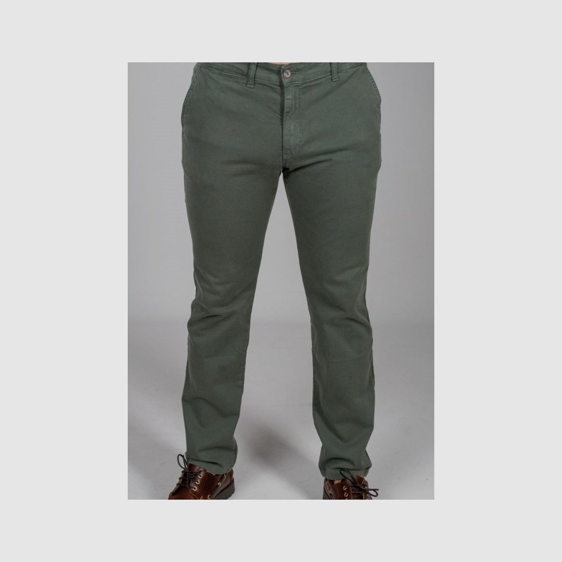 Pantalon chino British vert Docker, image 1 sur 3