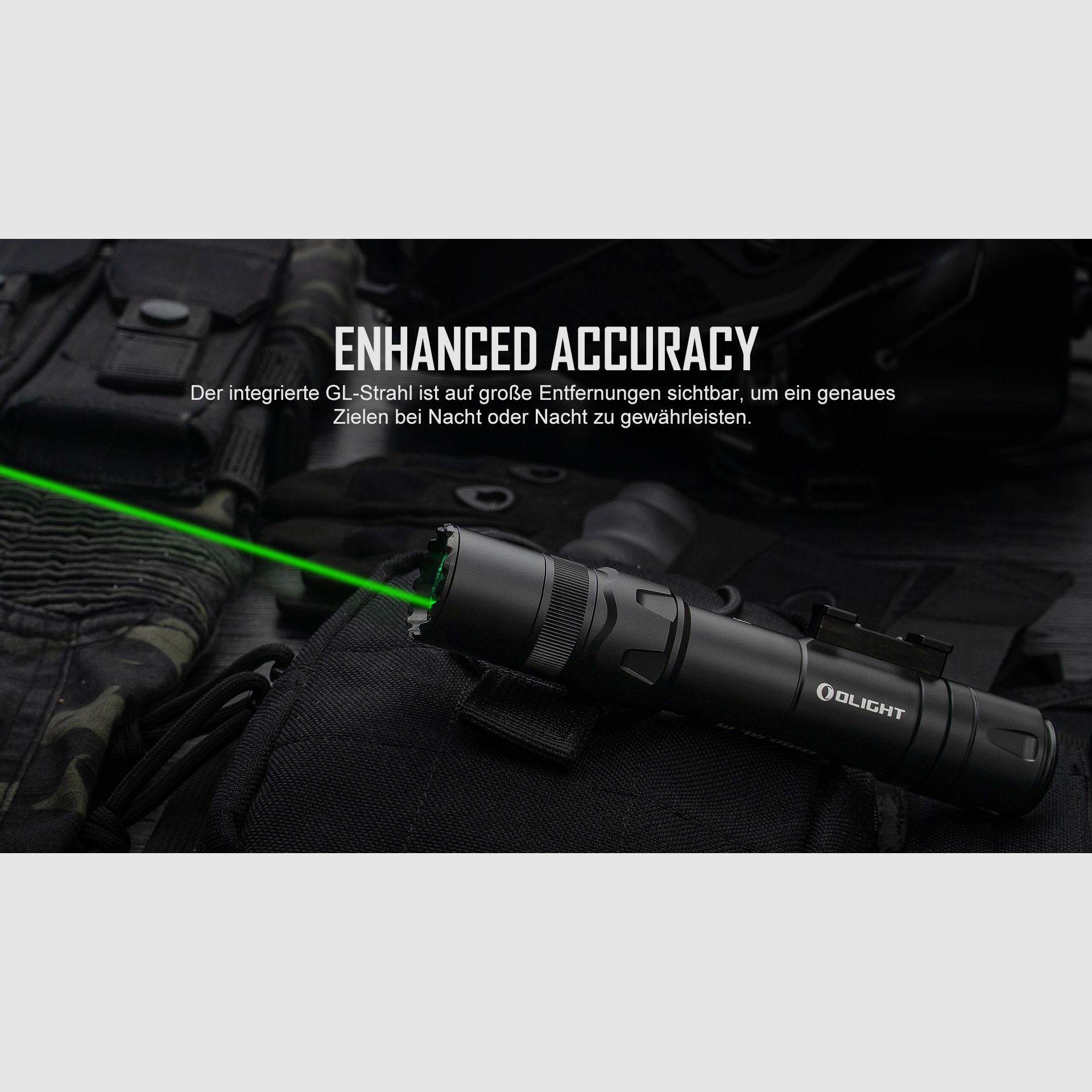 Olight Odin G Laser pour Picatinny Tactical Flashlight BLK, image 2 sur 13