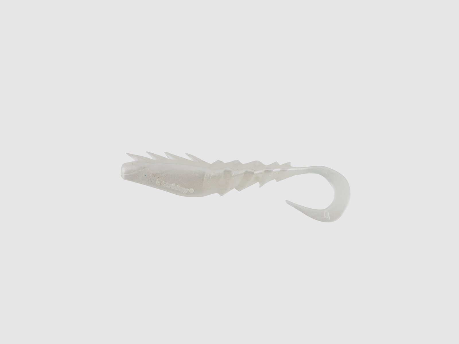 Gulp Nemesis Prawn Curl Tail 10cm Pearl White