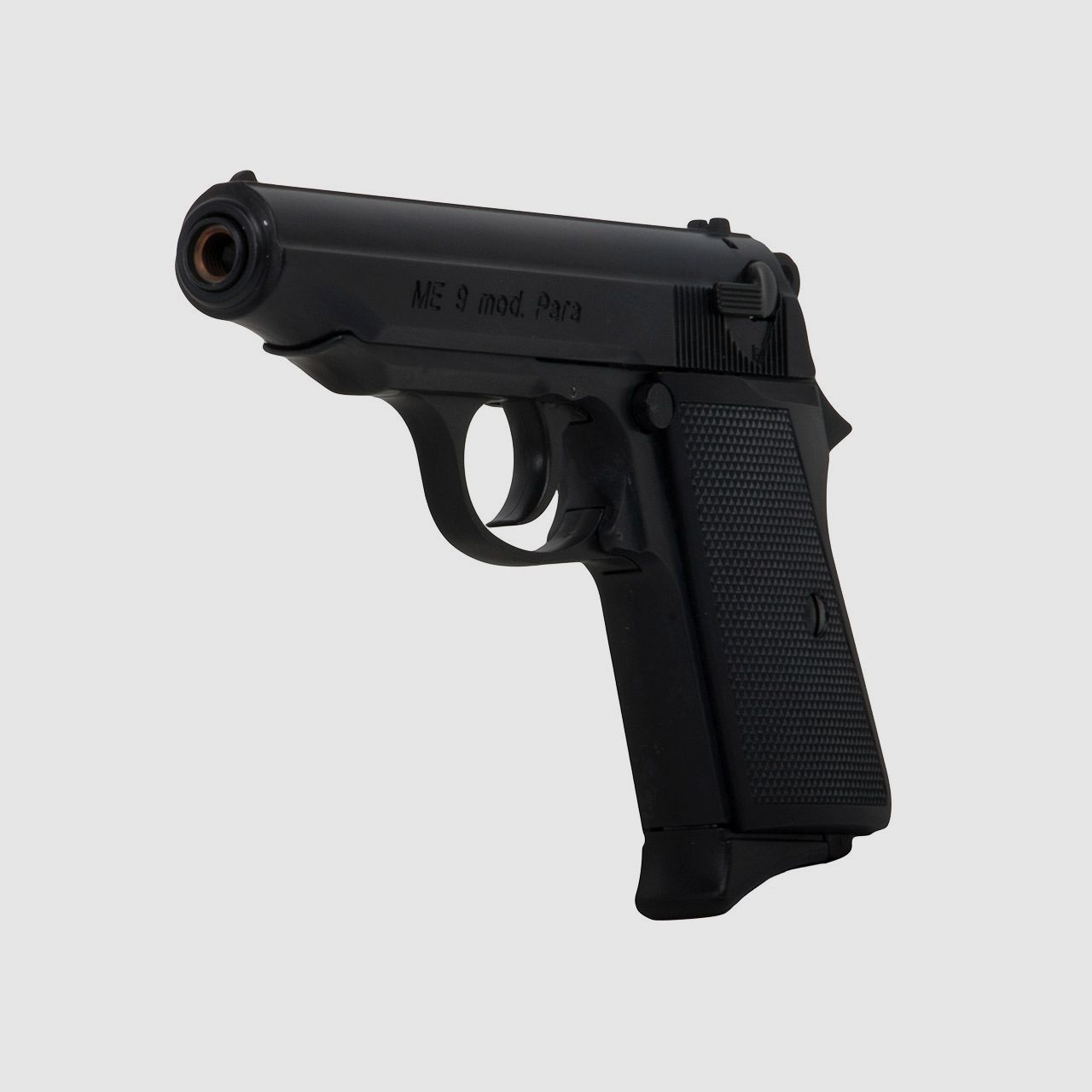 Schreckschuss Pistole Melcher ME 9 Para schwarz brĂĽniert Kaliber 9 mm P.A.K. (P18) + 50 Schuss