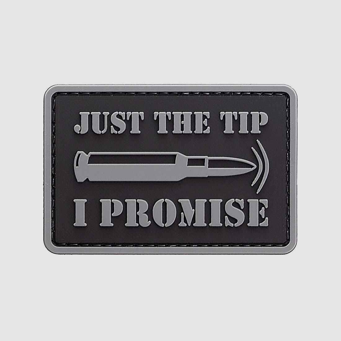 Just The Tip PVC Patch Schwarz