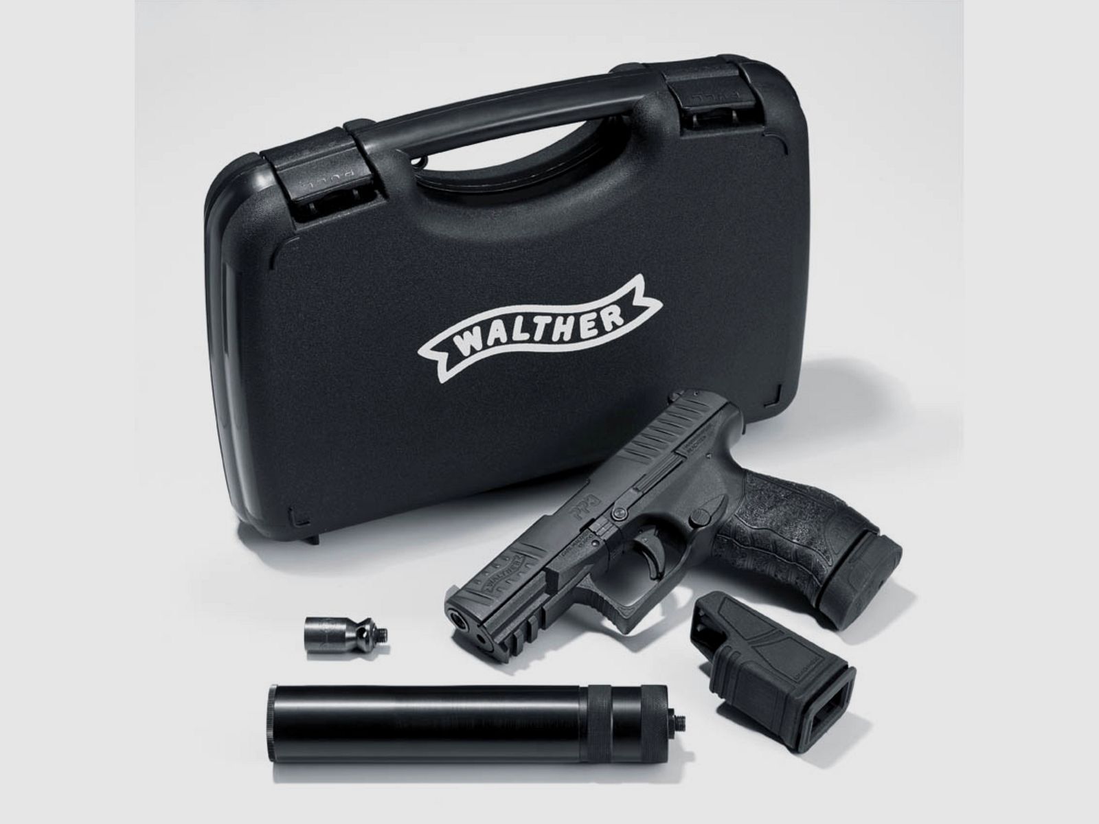 Umarex 310.02.05 Walther PPQ M2 Navy Kit 9 mm P.A.K mit Schalldämpfer Pyro