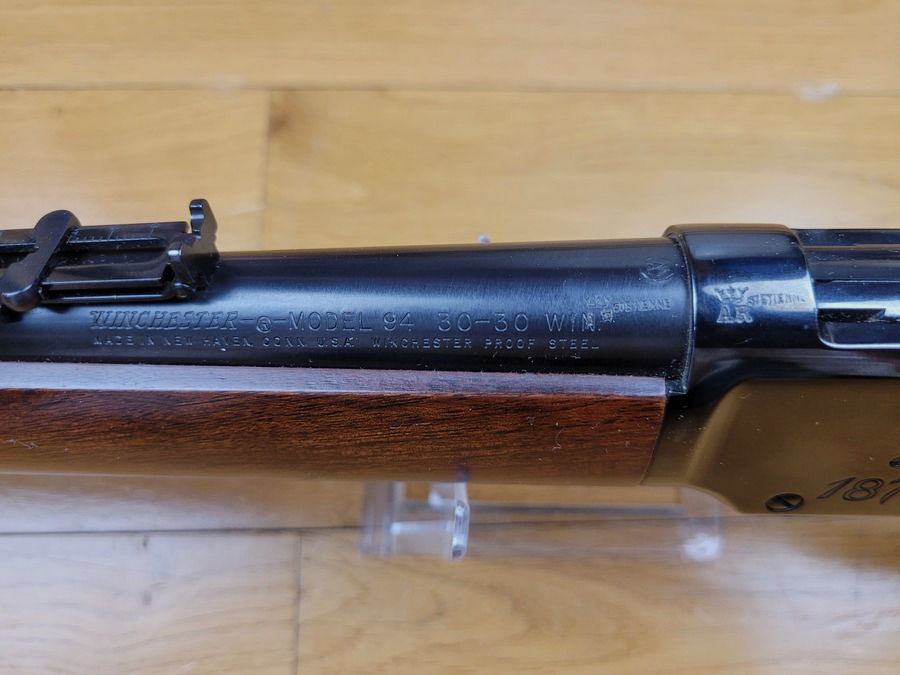 Très belle Winchester commémorative – » Centenial NRA » – Musket 1894 – 23 000 ex. – Bronzage superbe – 30-30 Win – État parfait, image 14 sur 18