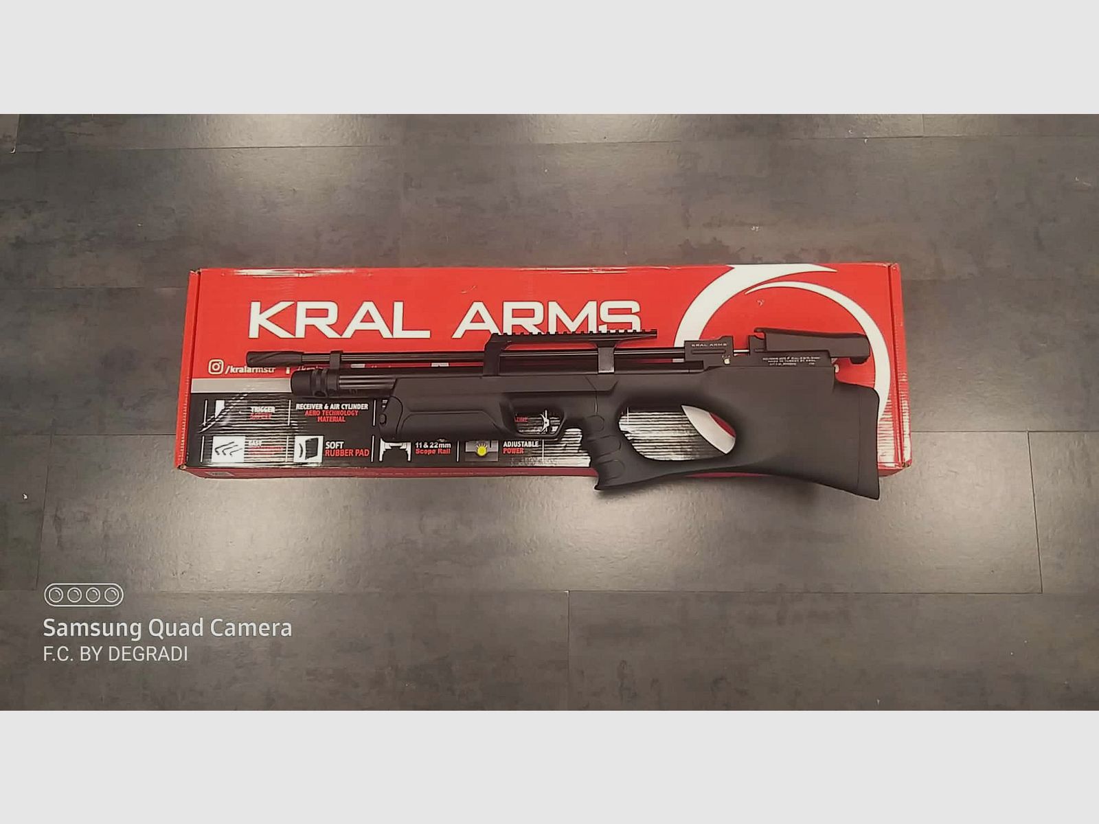 CARABINA KRAL ARMS PUNCHER BREAKER SYNTHETIC PCP CAL.5.5MM, immagine 1 di 5