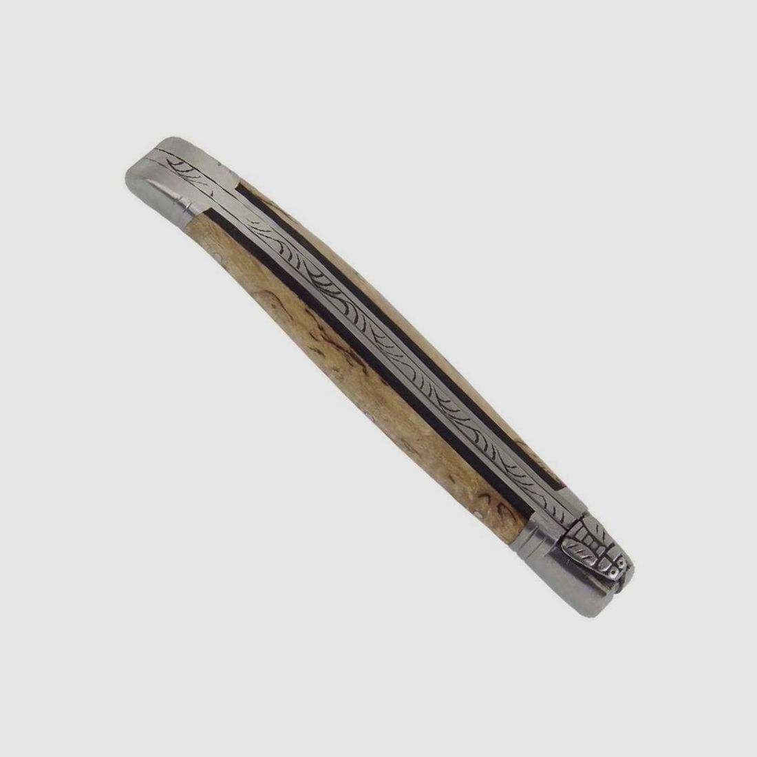 Laguiole Taschenmesser mit Filework und Birkenholzgriff