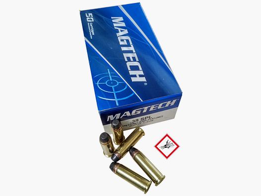 Cartouche de revolver Magtech .38Spec. SJSP 158grs.