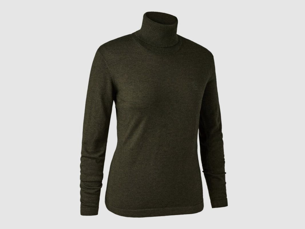 Deerhunter Lady Darlington Rollkragen Pullover green melange