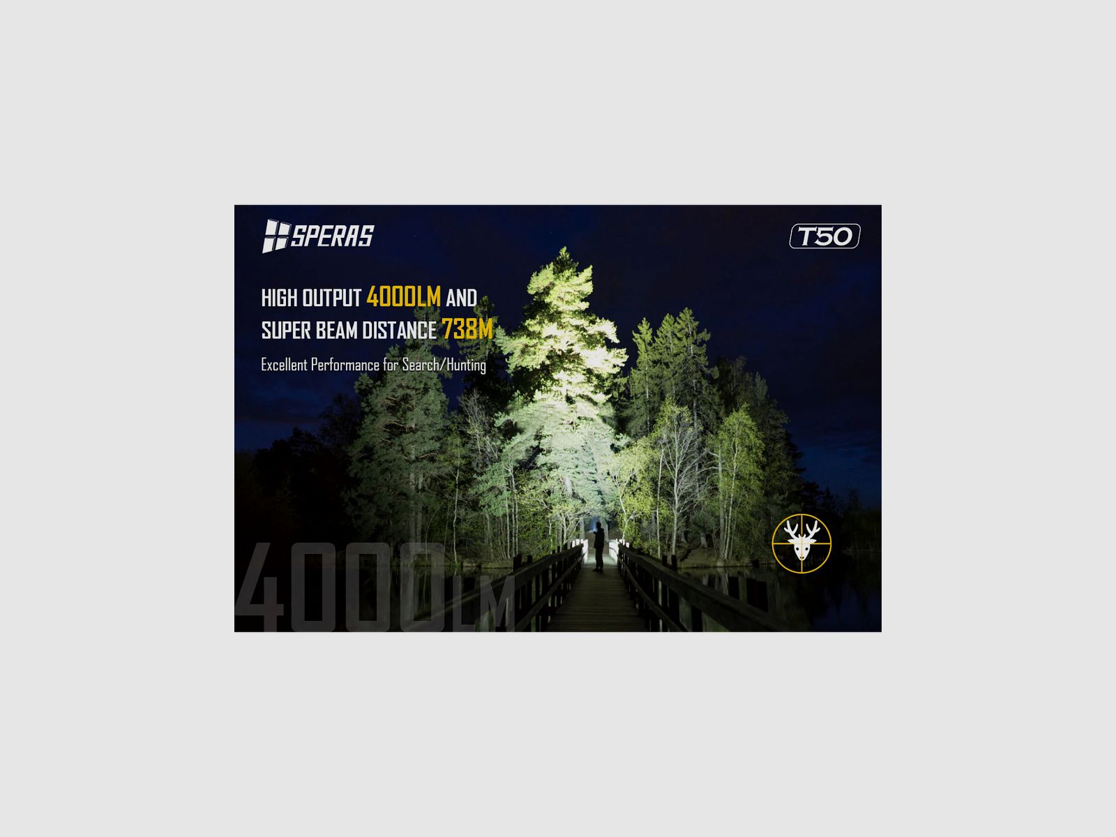 SPERAS T50K USB-C wiederaufladbare Jagd-Taschenlampe, Bild 8 von 16