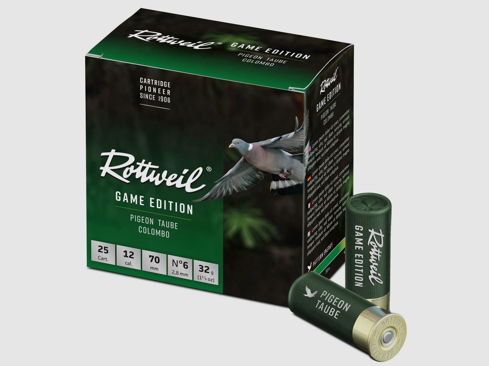 Rottweil 12/70 Game Edition Taube 2,8mm - 32g