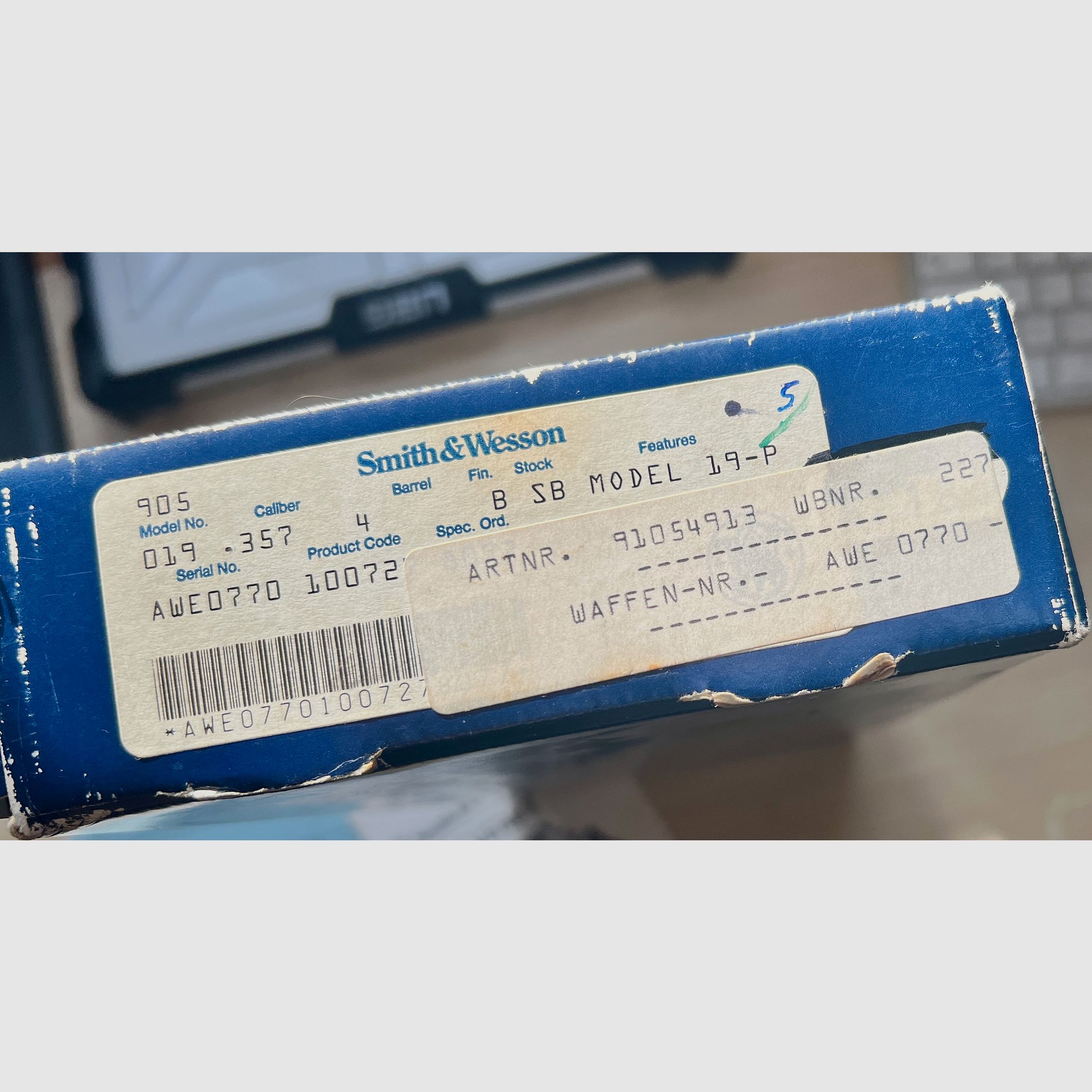 Smith & Wesson Mod. 19‑P – 4" Lauf – SONDERMODELL inkl. Merkle Tuning – Originalbox & Papiere – Sammlerstück (kein schwerfälliger S&W 686, Colt, Taurus, Ruger), Bild 4 von 6