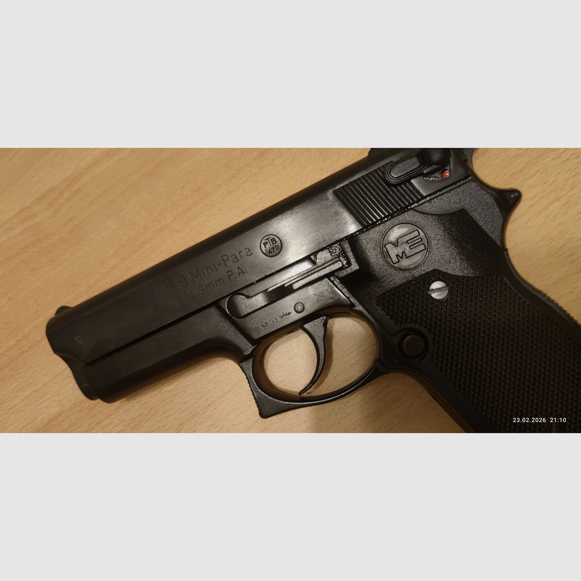 Cuno Melcher ME 9 Mini-Para brüniert 9 mm Pak