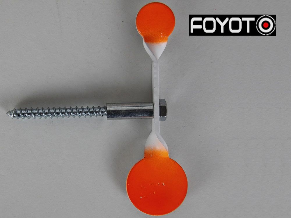 Luftgewehr Zielanlage Rotate Target Pendelscheibe mit Befestigungsschraube 25 und 40 mm TrefferflĂ¤che