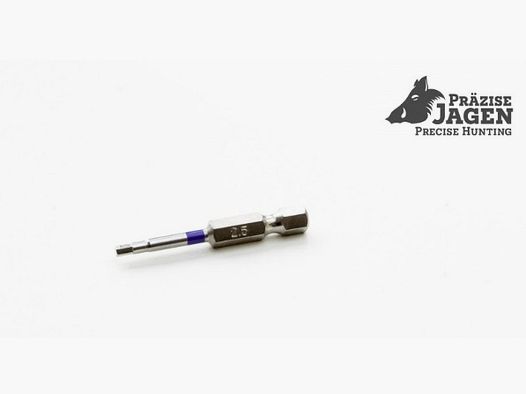 Präzise Jagen Sechskant-Bit 2,5 mm