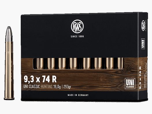 RWS 9,3x74R UNI Classic 19,0g - 293gr