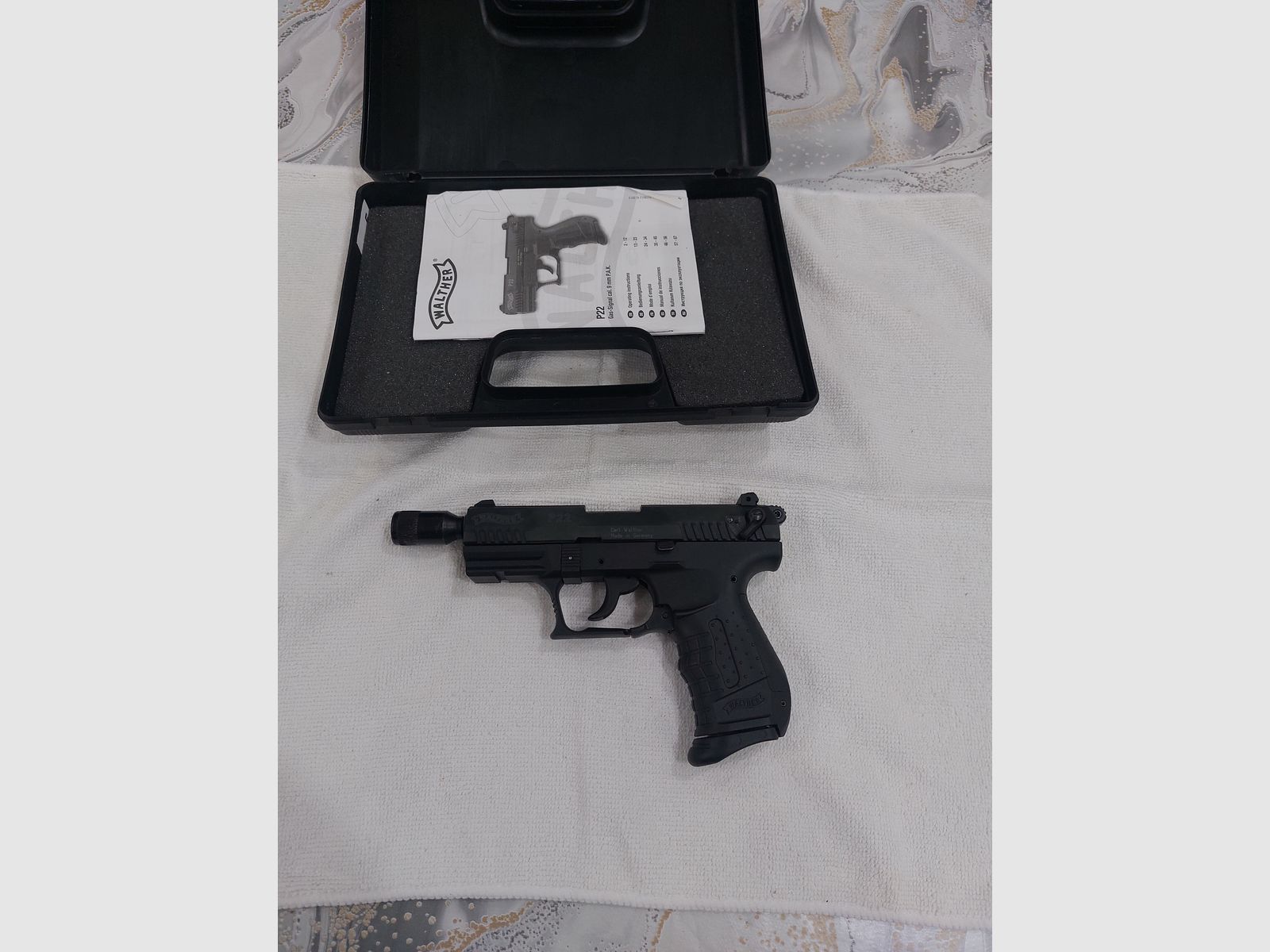 Walther P22 Ready Schreckschuss Pistole 9mm P.A.K. brüniert