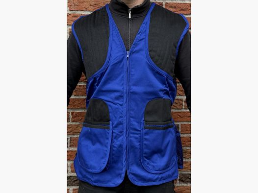 Schießweste blau/schwarz