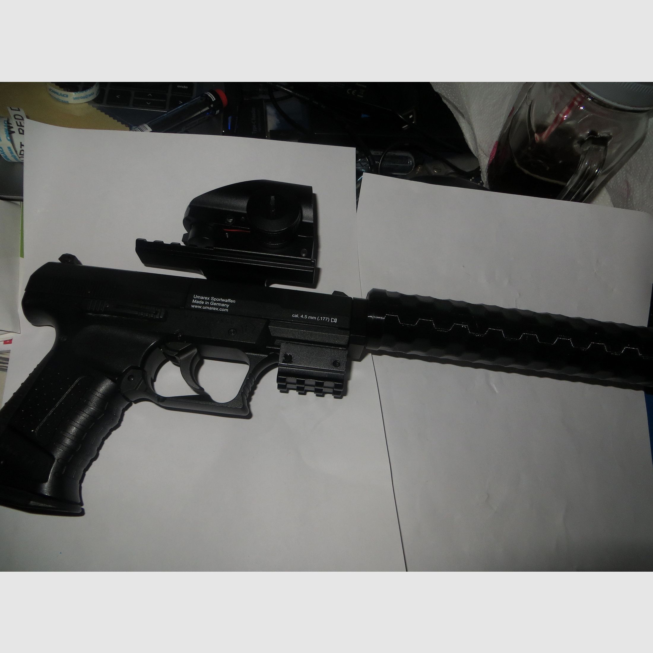 Walther CPSPORT (Baugleich Nighthawk) Mit RedDot und Moderator  (Däpferatrappe)