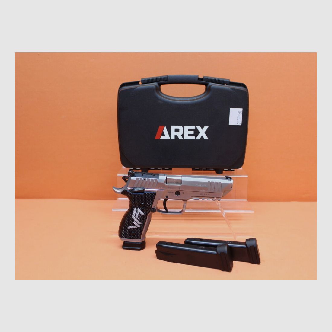 AREX Ha.Pistol 9mmLuger AREX ALPHA RACE WFORCE1 OR/ Optics Ready 5" Barrel/ Stainless/ 2 Spare Magazines