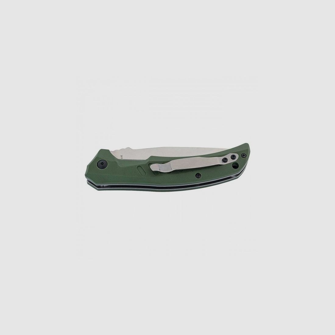 Cuchillo de bolsillo PUMA TEC con clip para cinturón, verde