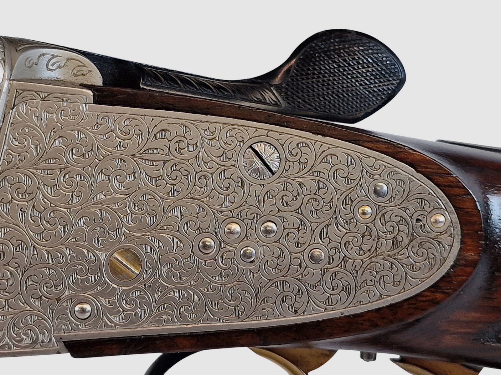 Outschar Ferlach side lock break-action rifle in caliber 6.5x57R with variable Zeiss optics