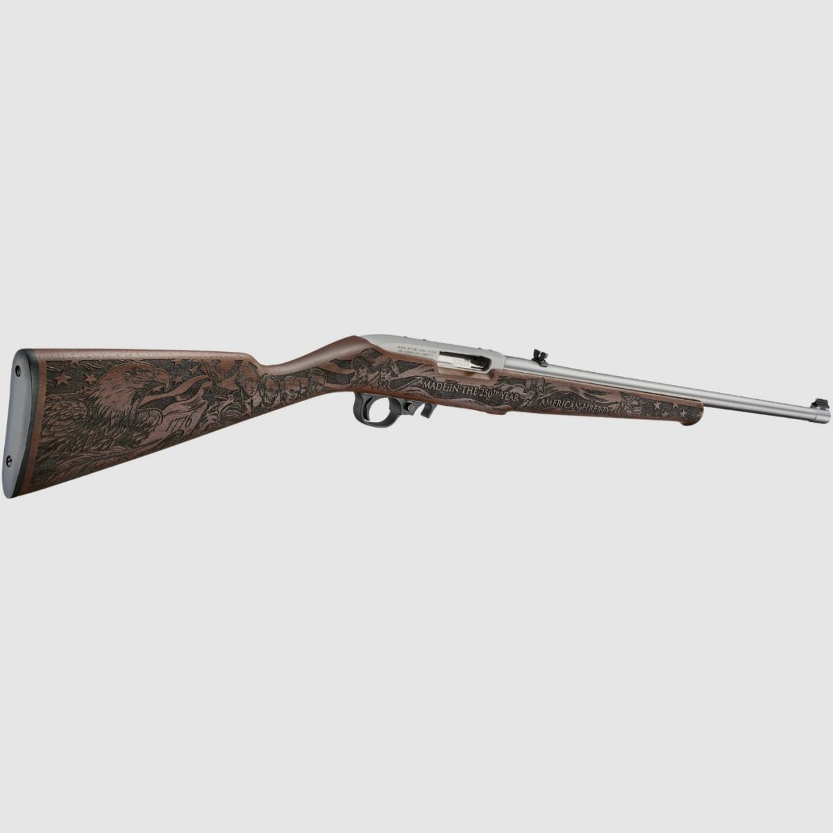 Ruger 10/22 roestvrij staal – hout – gelimiteerde editie ter gelegenheid van het 250-jarig bestaan van de VS – (32038), afbeelding 6 van 15