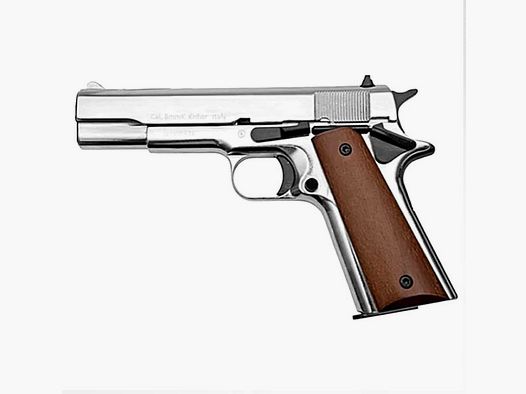 PISTOLA BRUNI A SALVE MOD.96 COLT 1911 NIKEL CAL.9 MM