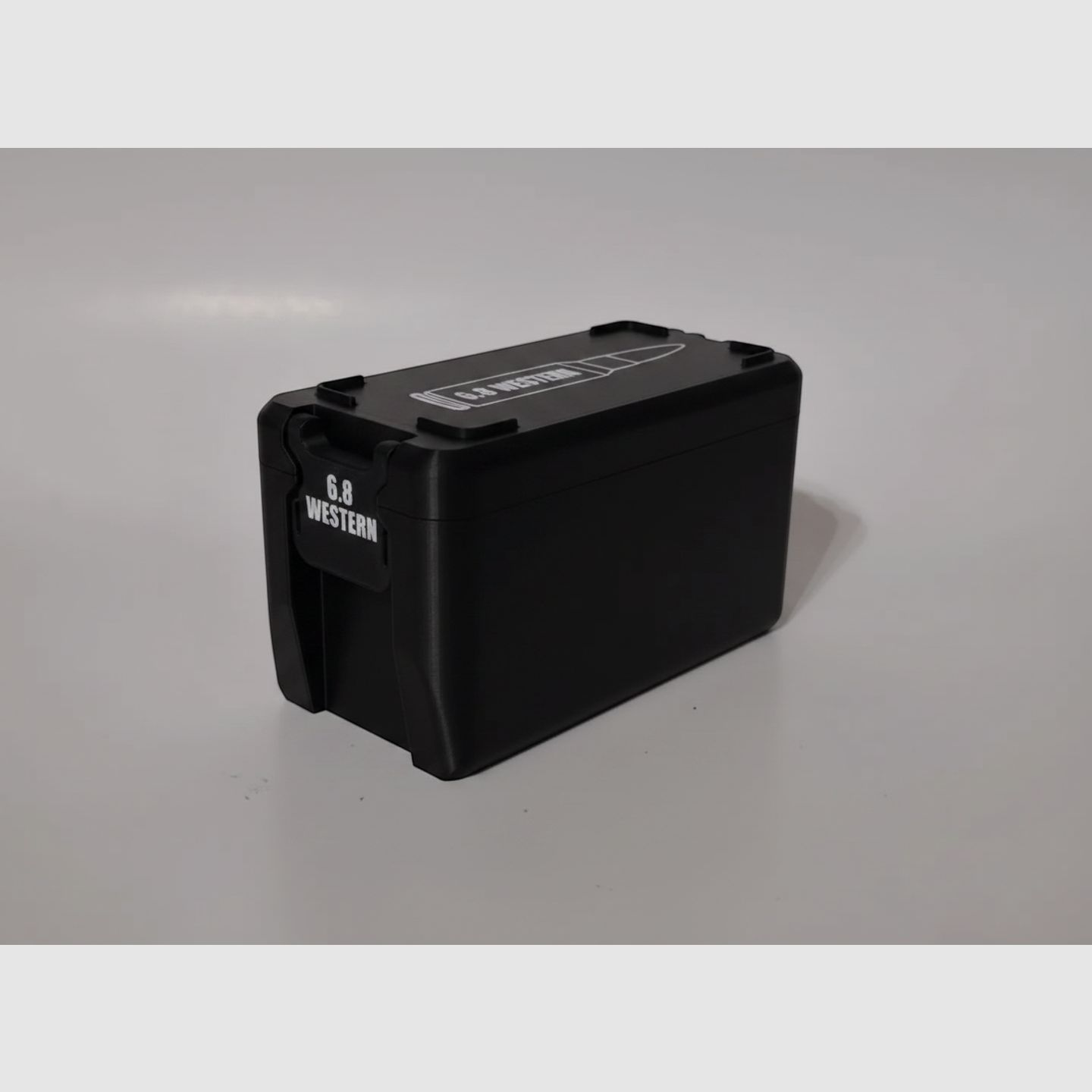 Caja de municiones Filamelt / 6.8 Western (Winchester/Browning) / 'Tapa plegable / de bloqueo' / caja de cartuchos, Ammo Box