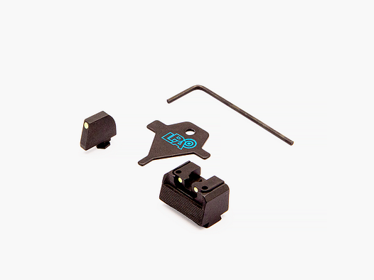 LPA RDL01GL Juego de mira Luminova para Glock