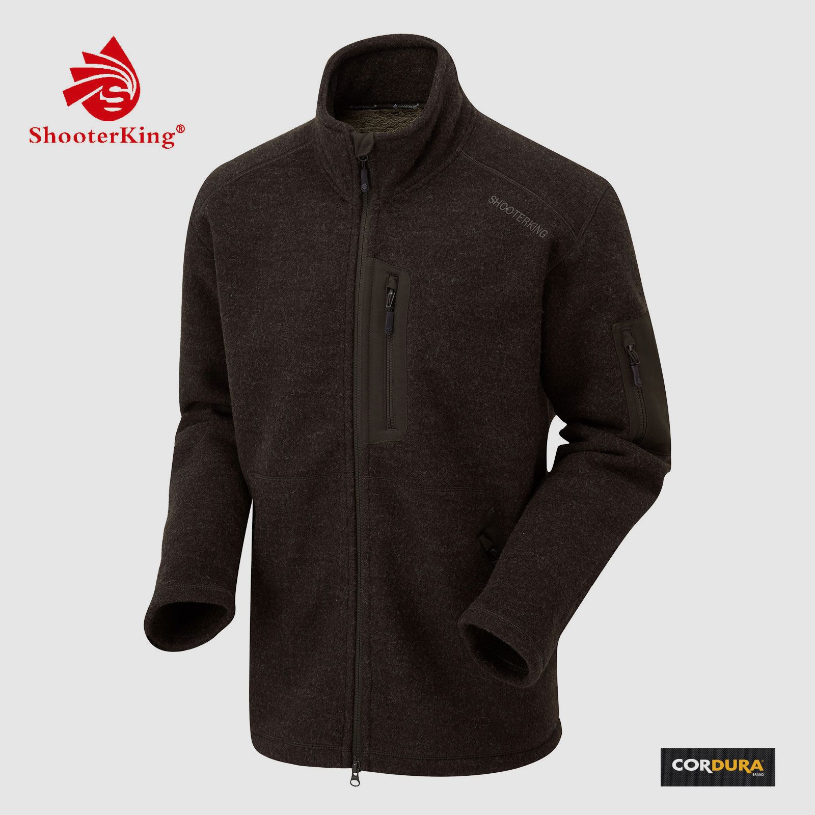 SHOOTERKING Jacke Forest Woolen braun