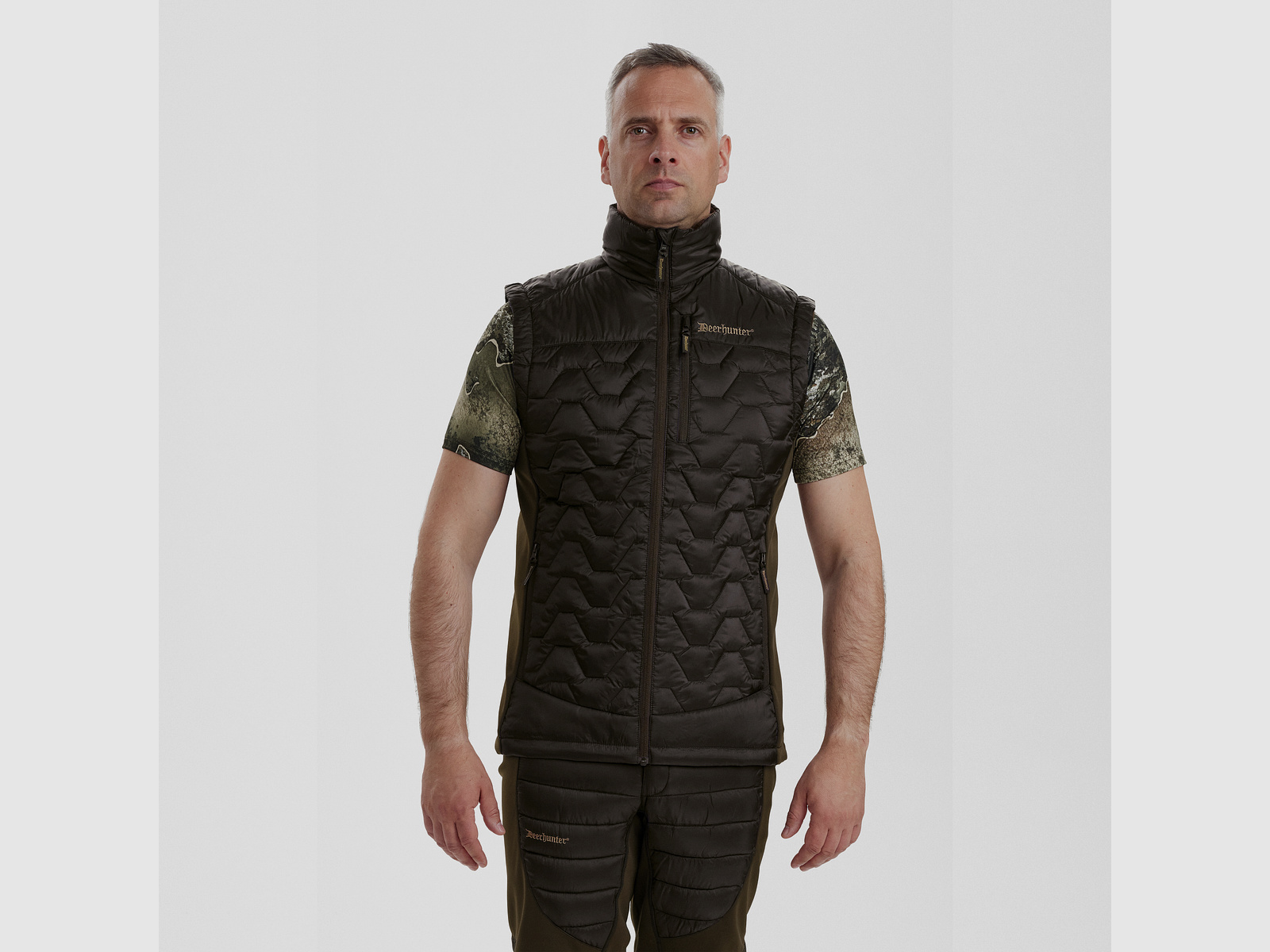 Gilet Matelassé Excape - Art Green - Taille : M