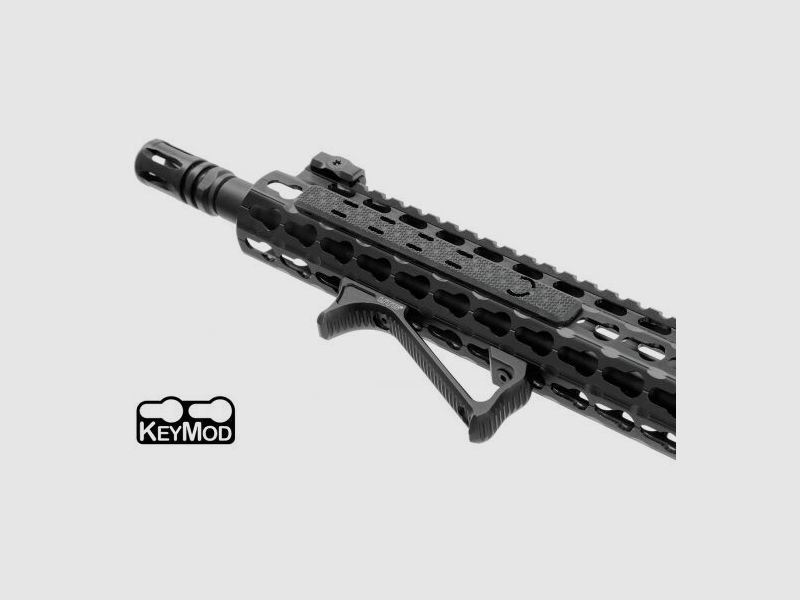 UTG Ultra Slim Angled Foregrip Keymod Interface Black