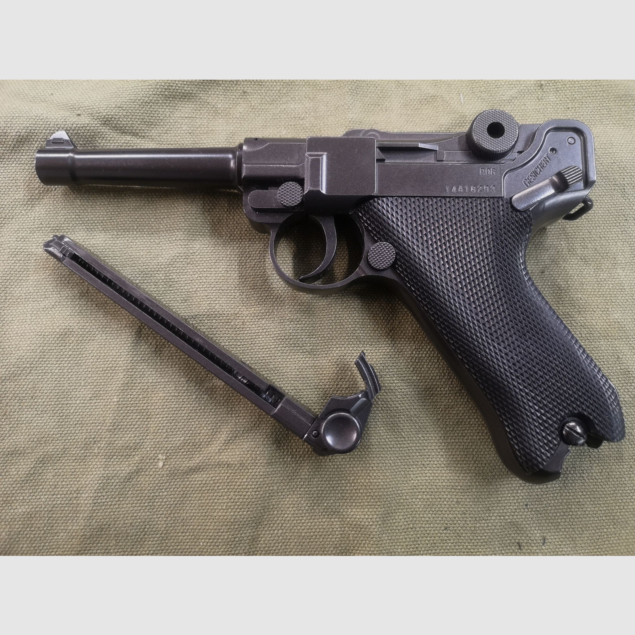 Luger 08 Air Gun Legends Ganzmetall, Bild 9 von 13