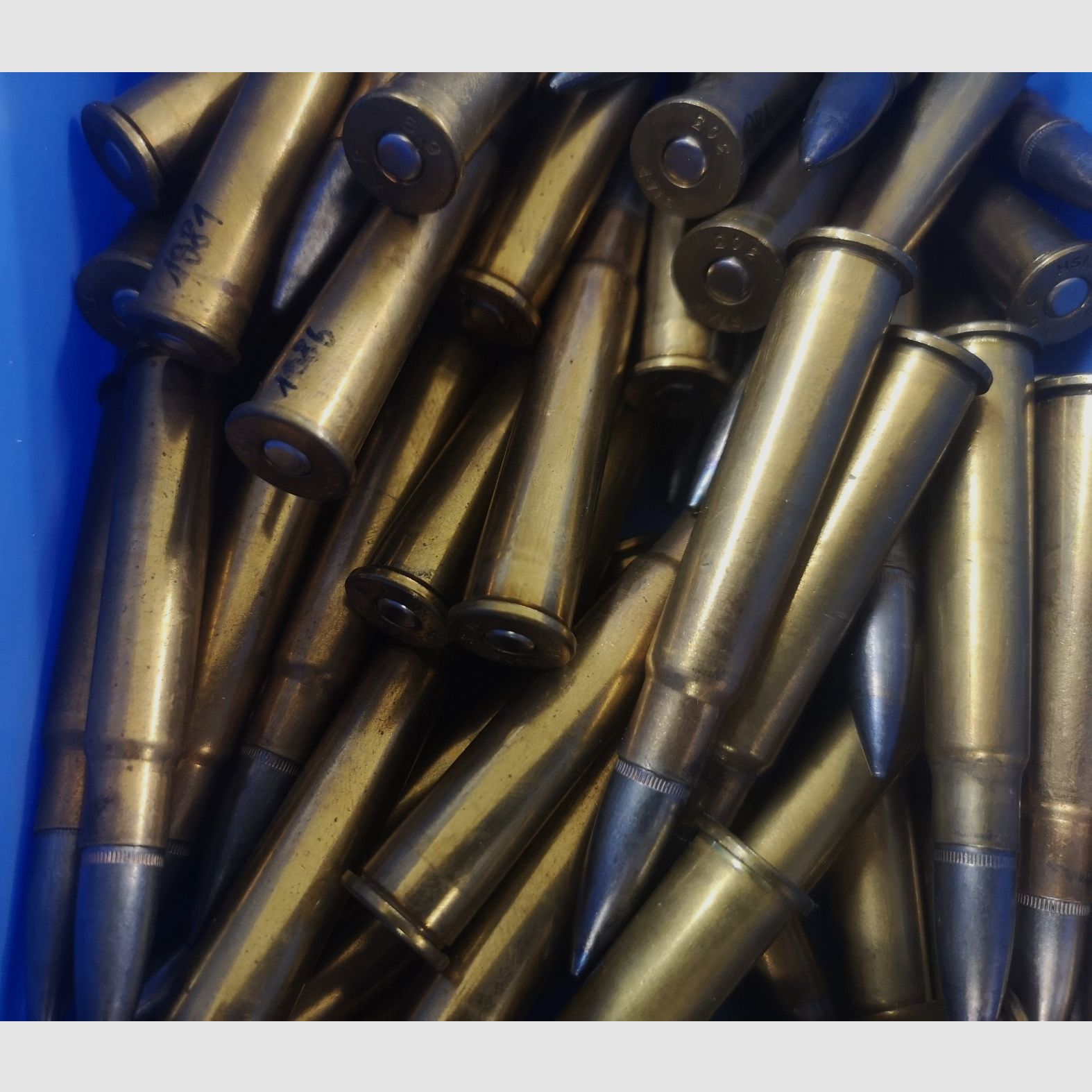 303 britannico 250 pezzi VMJ e 50 bossoli con innesco