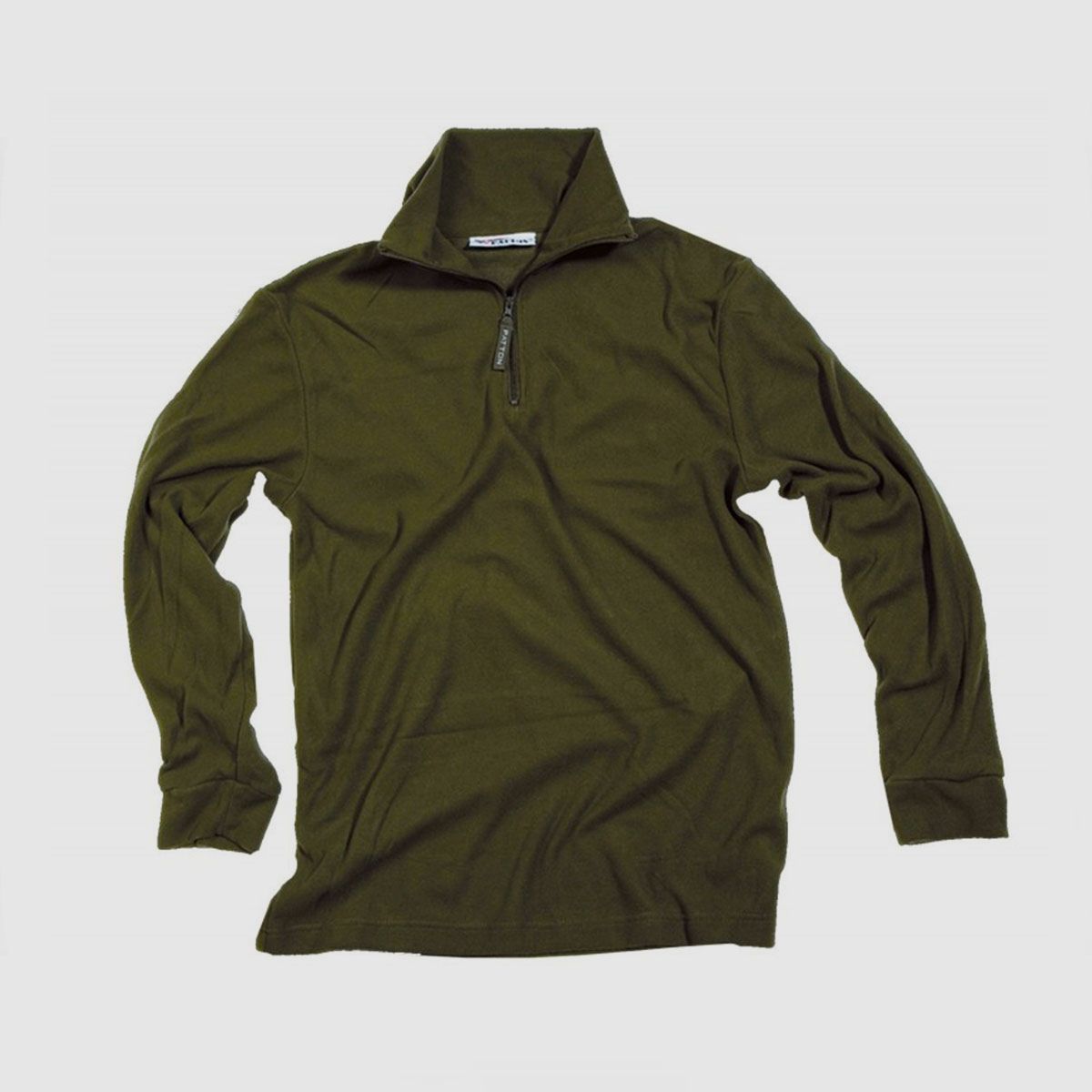 PATTON – MICROPILE FLEECE MIT HALBEN REISSVERSCHLUSS GRÜN