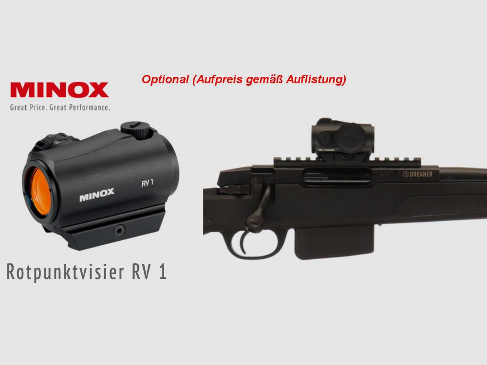 Brenner Komplettpaket:	 Brenner BR-20 Polymer mit Zielfernrohr Hawke Vantage 3-12x56