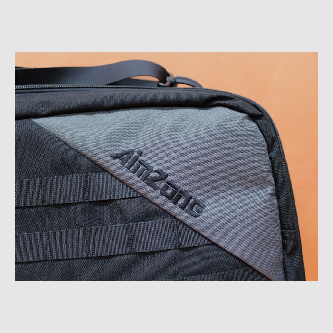 Torba na broń AimZone AimZone Riflebag 105H czarna/szara (ok. 106x36x6cm) wyściełana z paskiem na ramię/ MOLLE