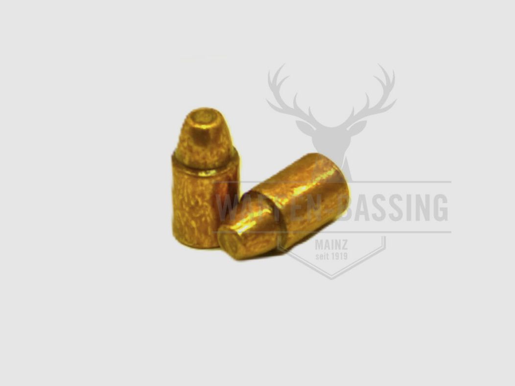 H&N Haendler und Naterman Sport GmbH bala de competición chapada en cobre, calibre .357 (.38), 158 gr, semi-wadcutter HS