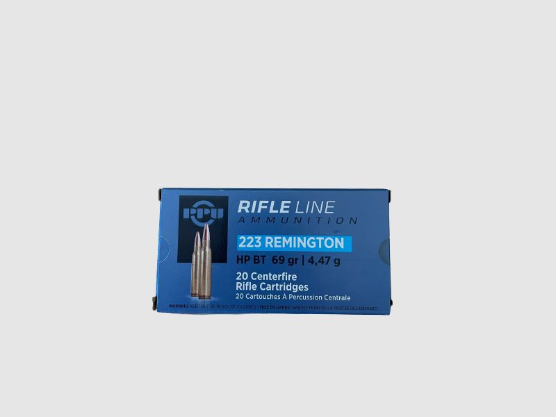 PPU .223 Rem 69 GR. HPBT 20 St.