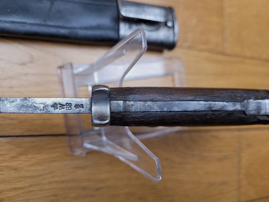 Seltene deutsche Bajonett 84/98 1. Typ – Weyersberg in Solingen – 6. Brandenburg – W 88 – mit Nummer! – TBE, Bild 7 von 13